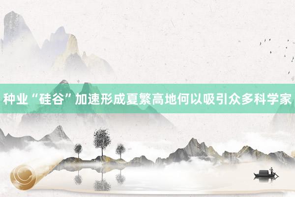 种业“硅谷”加速形成夏繁高地何以吸引众多科学家